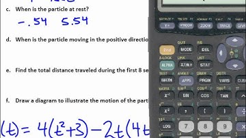 Calculus Unit 3 4 Notes Derivatives Position of Particles and Velocity Video 2