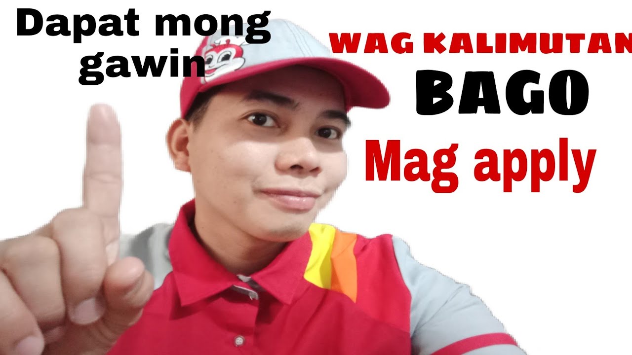 Mga Dapat gawin At Dapat dalahin bago MAG APPLY