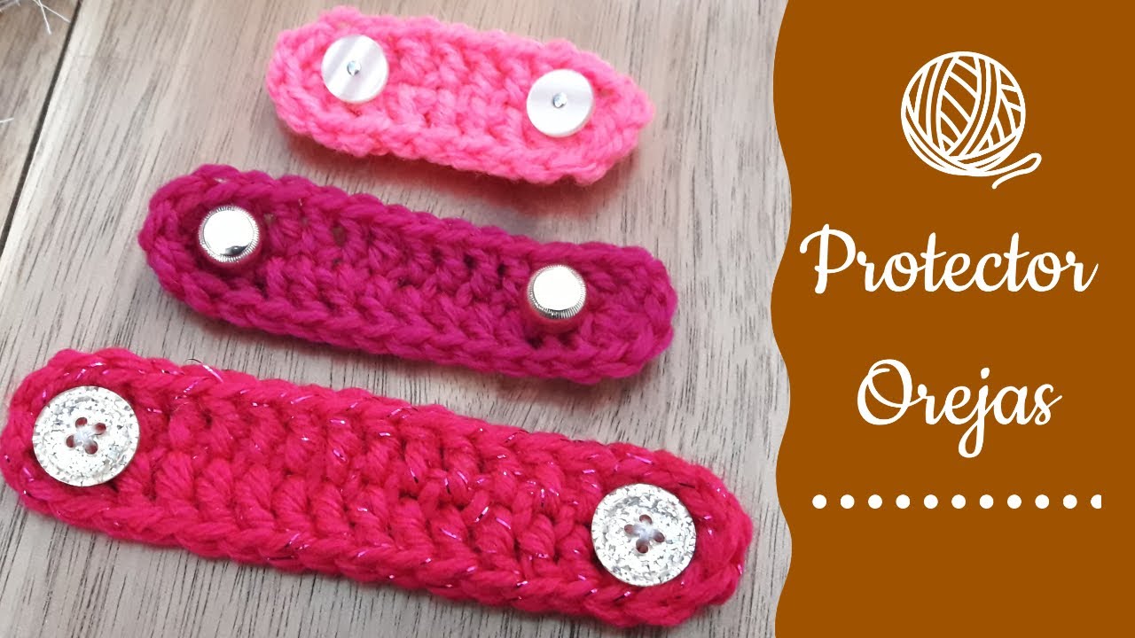Como hacer Salva orejas a Crochet -Tutorial paso a paso