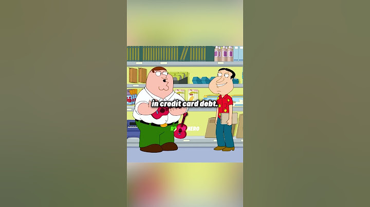 Peter Has Credit Card Debt🤣 || #familyguy #shorts