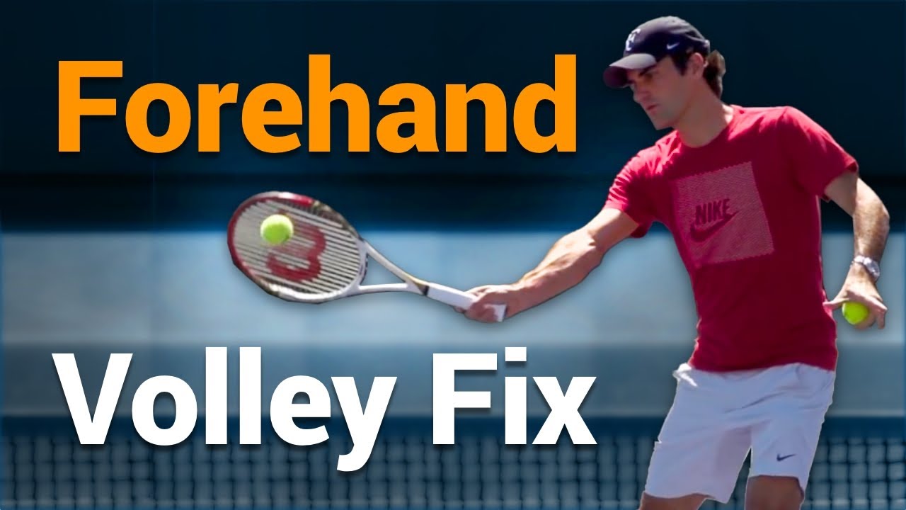 EASY Forehand Volley Fix... YouTube