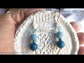 Petites boucles d&#39;oreilles bleues (lien dans la description)