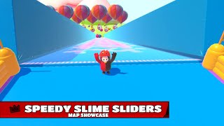 FALL GUYS | CREATIVE MODE | MAP SHOWCASE | SPEEDY SLIME SLIDERS | SHARE CODE in DESCRIPTION!