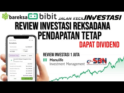RDPT Dapat Dividend, Review Bareksa Bibit Reksadana Pendapatan Tetap Investasi 1 Juta | Manulife |