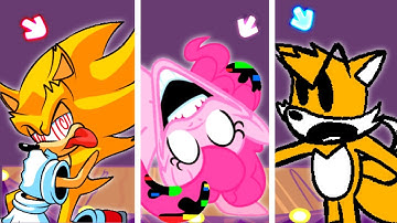 FNF Character Test | Gameplay VS My Playground | Fleetway Sonic, My Little Pony