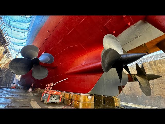 Battleship New Jersey Dry Dock Tour - 4K Video class=
