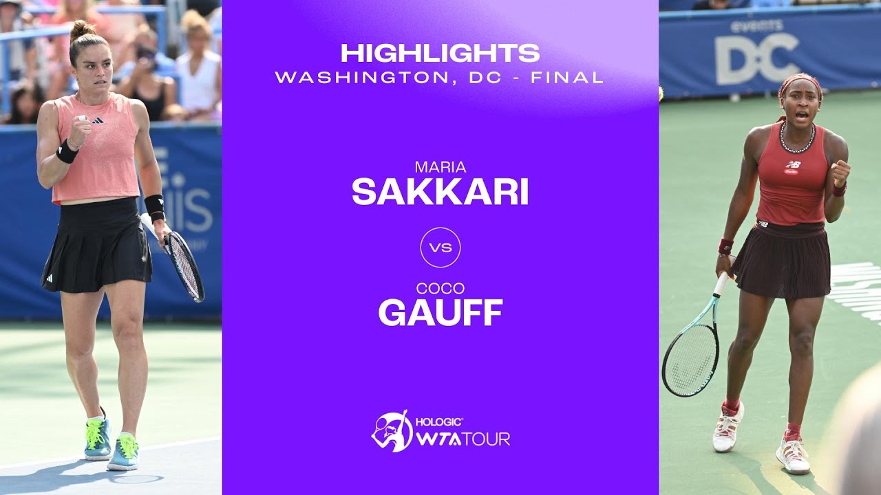 ⁣Maria Sakkari vs. Coco Gauff | 2023 Washington, DC Final | WTA Match Highlights