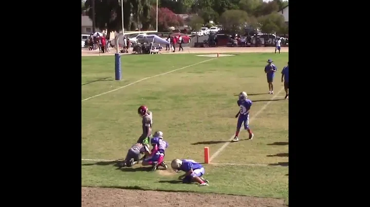Luke Pinto #20 - Kastner 8th Grade Football - High...