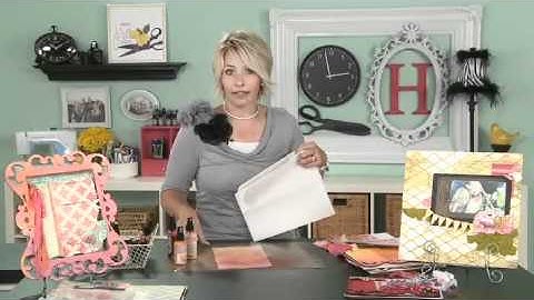 My Craft Channel: Create to Remember Heidi Swapp Glimmer Mist Techiques