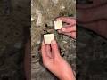 Mining natural pyrite cubes 