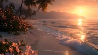 Sunset Beach  🏖️                                              #relaxing#sunset#sea#music
