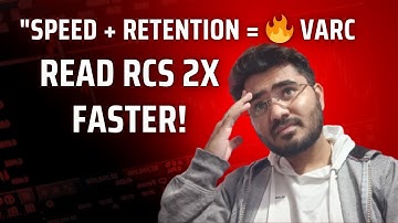 How to Read RC Passages Faster & Retain More | Speed Reading Techniques for CAT VARC