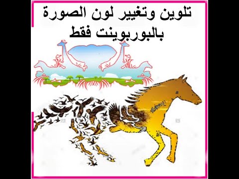  تلوين وتغيير لون الصورة بطريقة احترافية بالبوربوينت فقط 2020