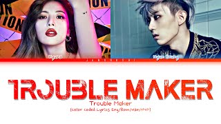 Trouble Maker - Trouble Maker (Color Coded Lyrics Eng/Rom/Han/가사) Resimi