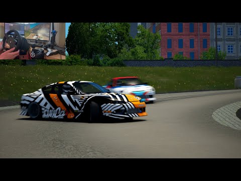Drifting In Brooklyn Park (Wheel Cam) | Assetto Corsa