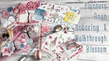 Planners Anonymous Unboxing and Walkthrough - Blossom