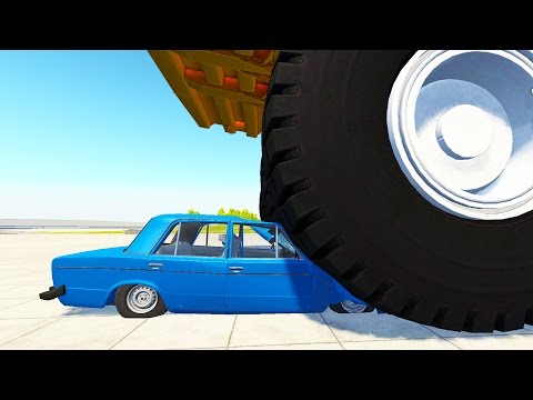 БЕЛАЗ ПРОТИВ ВАЗ 2106 - BEAMNG DRIVE