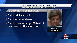 78-year-old woman accused of robbing Pleasant Hill bank to bond out of prison Thursday morning