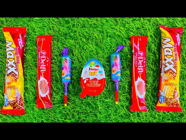 ASMR Most Popular Candys / some lots of colorful rainbow lollipop candy / unpacking chocolate eat