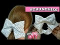 New! Scrunchies idea | Easy to sew with tie a bow | โดนัทมัดผม แบบใหม่