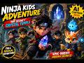 Ninja Kids Adventure Story,  AI animated Cartoon,  Magical Crystal Temple #shorts #ai #story