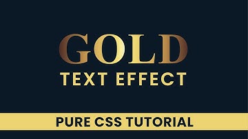 Gold Text Effect | CSS Text Effect