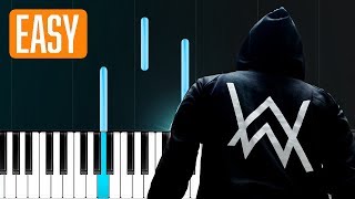 Alan Walker - Diamond Heart 100% EASY PIANO TUTORIAL chords