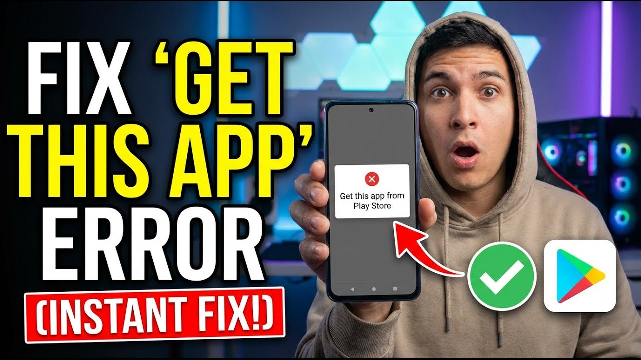 HOW TO Fix "Get This App From Play Store" Error on Android (Instant Fix ...