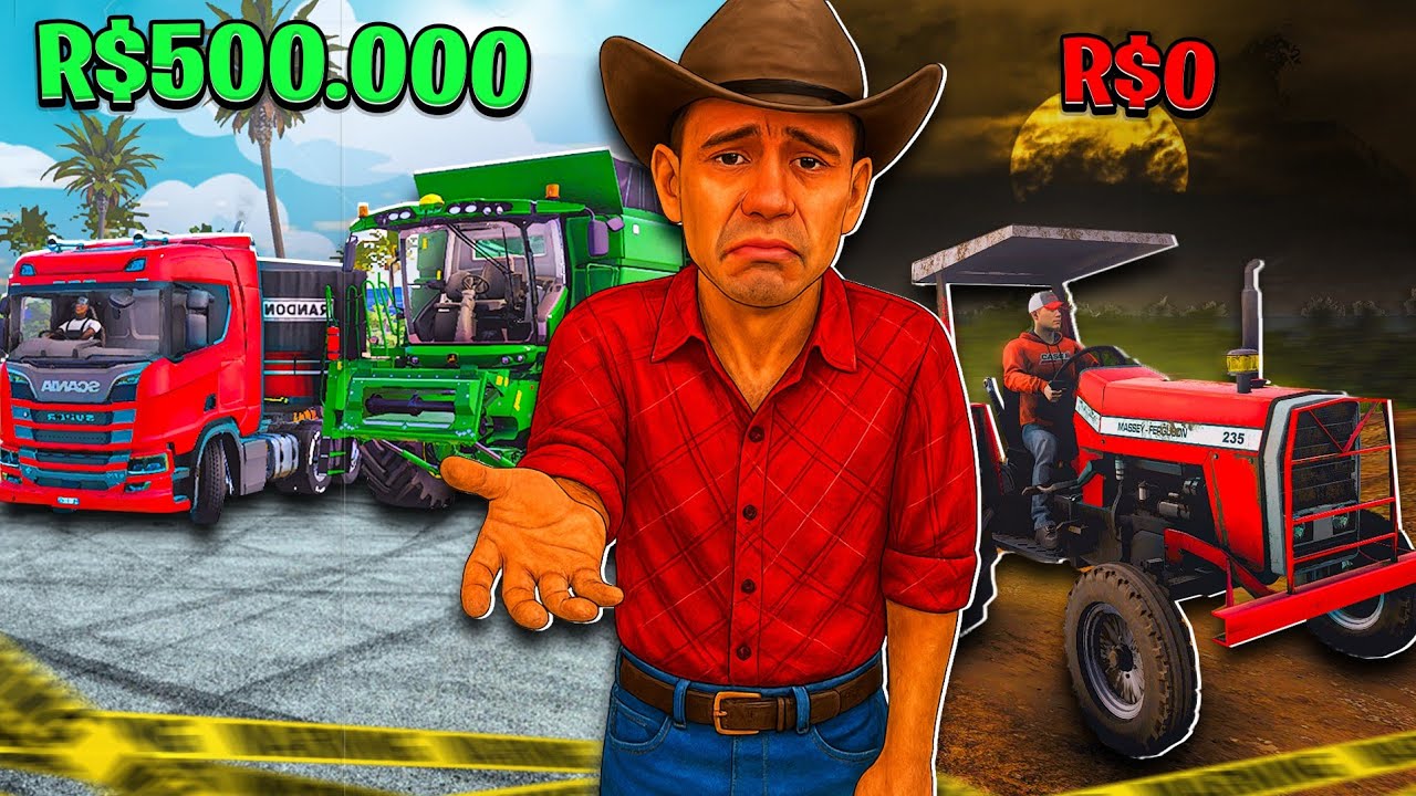 ME TORNEI UM FAZENDEIRO POBRE NO SIMULADOR DO BRASIL!
