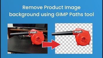 Perfectly remove product image background for free using GIMP paths tool, no jagged or boxy edges