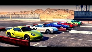 World's Greatest Drag Race! FASTEST PORSCHE's in One Race | Forza Motosport 4