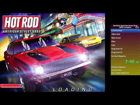 Hot Rod : American Street Drag Speedrun (Gameplay) 100% : 1h 05 min 30s