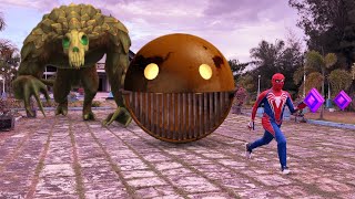 Temple Run:2 blazing sands in reall life || spider-Man vs temple run vs pacman screenshot 5