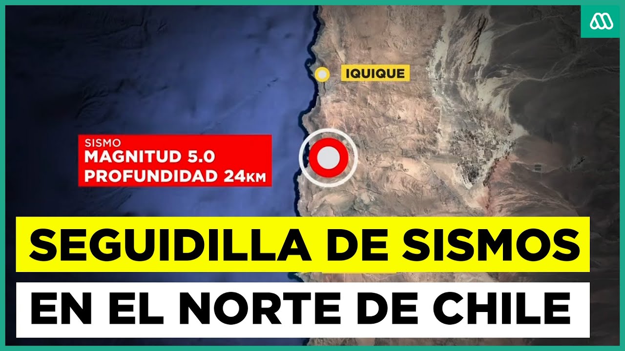 Seguidilla de sismos en el norte de Chile