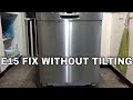 Bosch Dishwasher E15 error code permanent fix