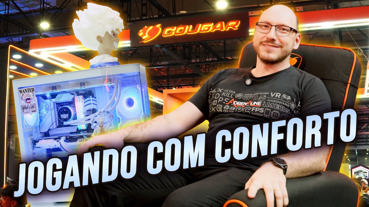JOGANDO COM CONFORTO! Poltronas gamers, casemods e mais na Cougar!