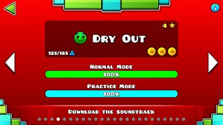 Geometry Dash - LVL 4 - Dry Out 100% Completion (All Coins)