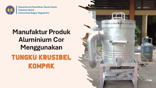 Manufaktur Produk Aluminium Cor Menggunakan Tungku Krusibel Kompak