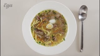 Суп-лапша с куриными потрохами. Подробный рецепт Суп-лапша с куриными потрохами. Подробный рецепт