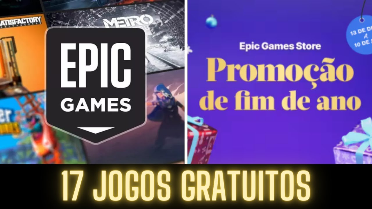 A Epic Games vai entregar 17 jogos grátis neste final de ano