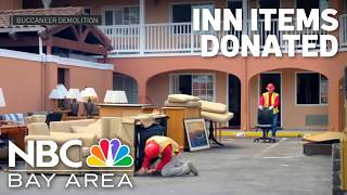 Demolition company donates items from razed Millbrae inn