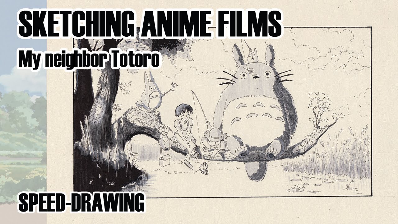 Sketching My Neighbor Totoro 1080p60fps Ink Concept Ghibli Speed Maxresdefault