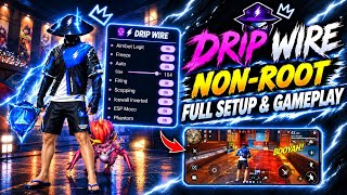 Drip Wire Full setup & Gameplay 🟣 | Non-root panel Freefire 😎 Ff modmenu headshot - aimbot [og exe] screenshot 1
