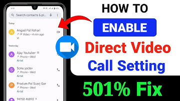 How To Enable Direct Video Call Option in Vivo, iqoo, | Enable Direct Video Call Setting