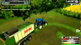 Farming Simulator 2011 lifting grass