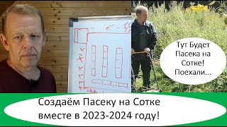 Пасека на Сотке - Как планирую располагать Владимирские ульи лежаки на своей сотке.