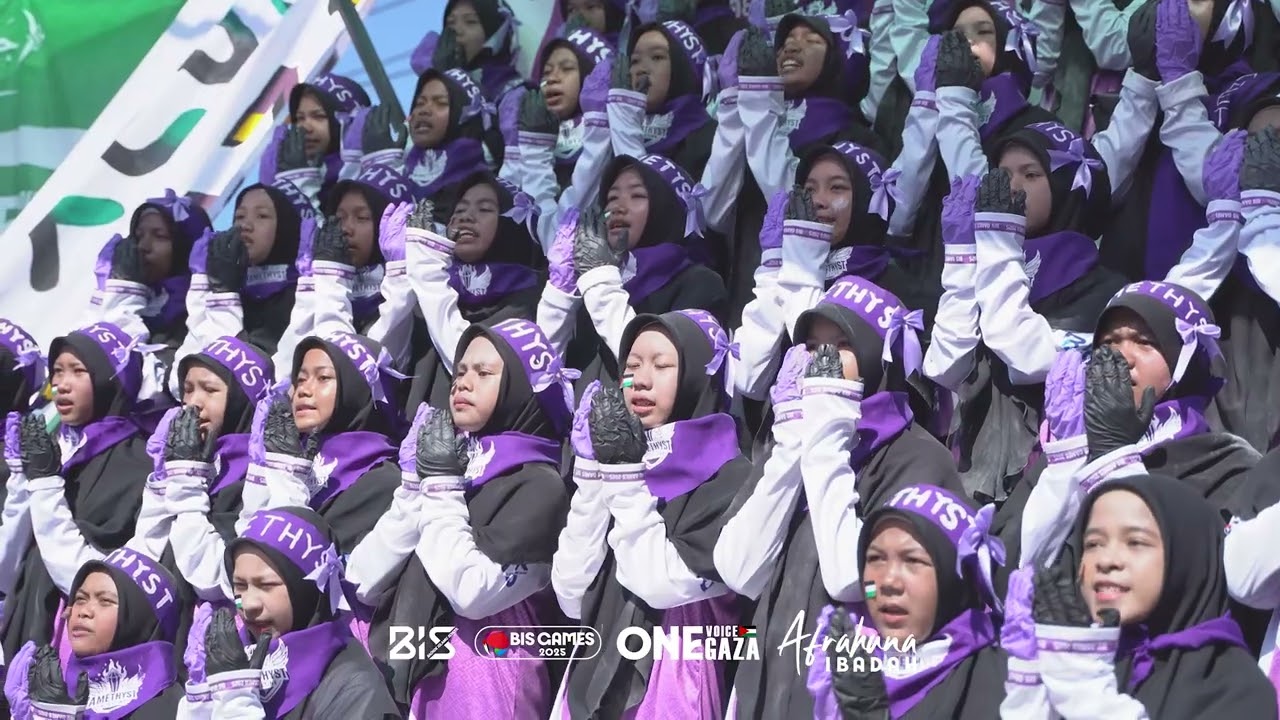 กองเชียร์สีม่วง แชมเปี้ยนส์กีฬาสี BIS GAMES 2025