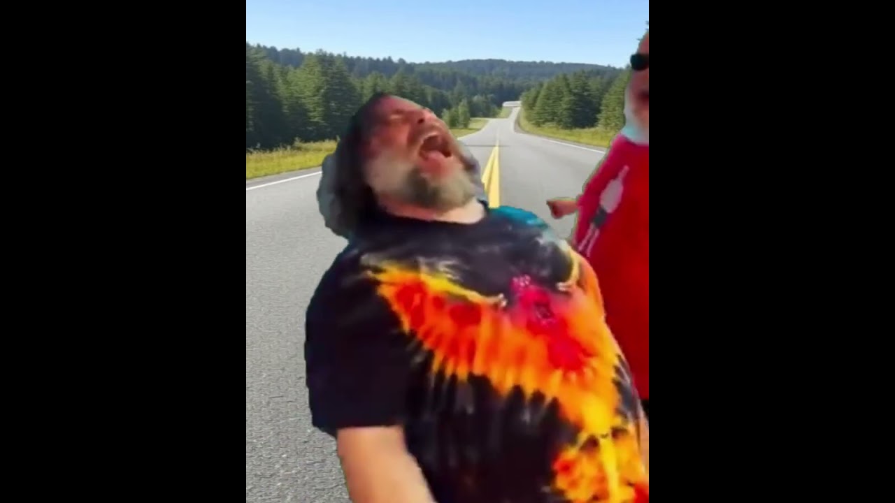 Jack Black causes a HORRIBLE traffic accident singing "Baby One More Time" in the middle of the road