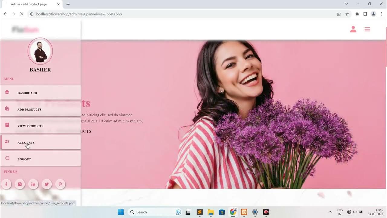 Creating a Stunning Flower Shop Website: HTML, CSS, JS, PHP & MySQL ...