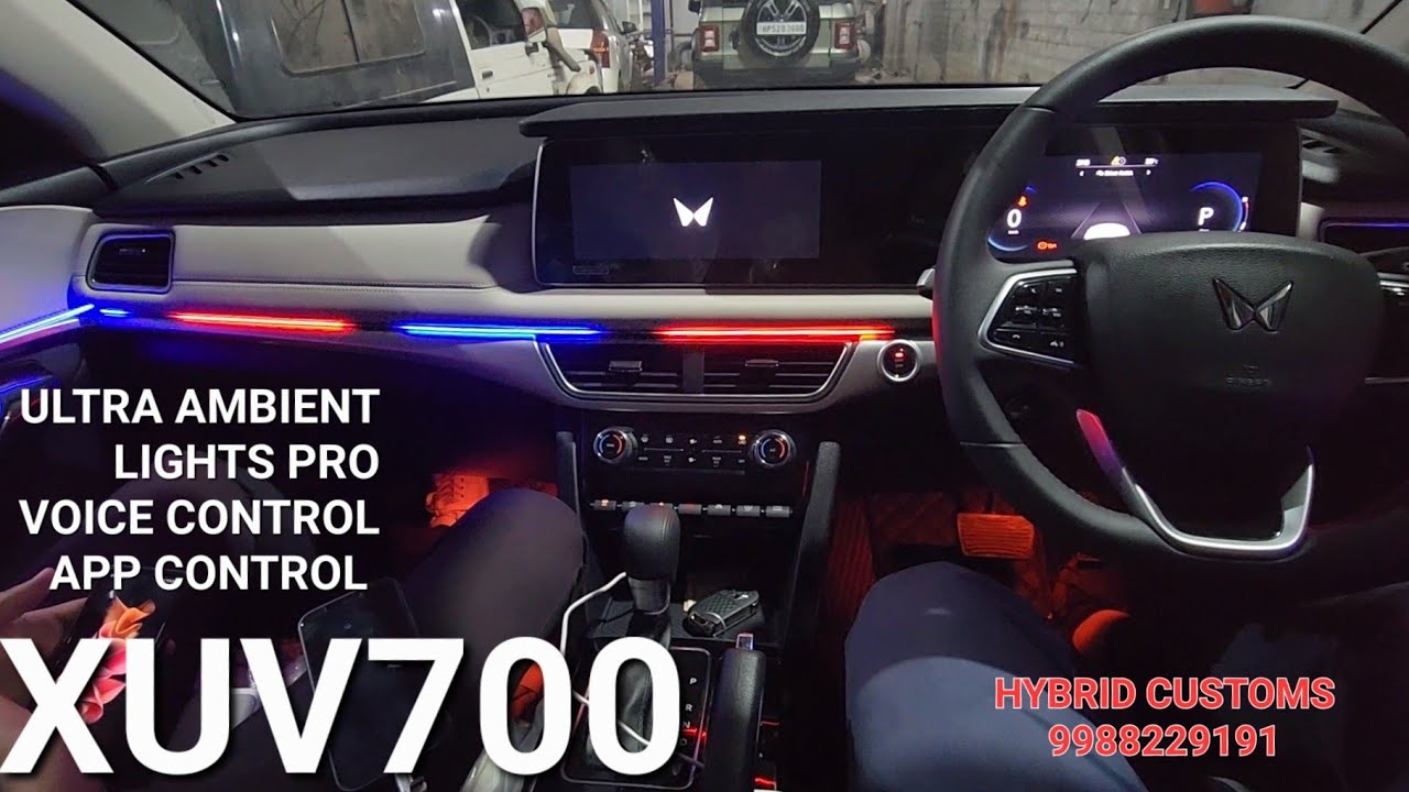 XUV 700 ULTRA AMBIENT LIGHTS WITH VOICE COMMAND RGB🌈 YouTube